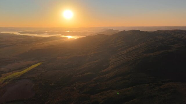 Drone view of the mountains of Serra da Canastra, in Minas Gerais