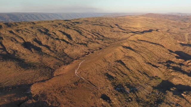 Drone view of the mountains of Serra da Canastra, in Minas Gerais