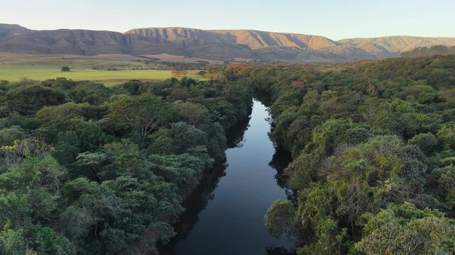 Santo Ant&ocirc;nio River in Vale da Gurita, in Serra da Canastra, Minas Gerais, Brazil