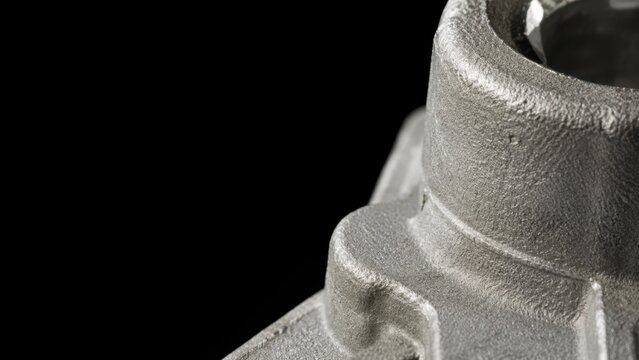 Extreme Macro of Authentic Die Cast Aluminum Surface Texture