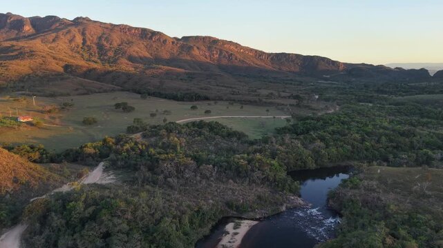 Santo Ant&ocirc;nio River in Vale da Gurita, in Serra da Canastra, Minas Gerais, Brazil