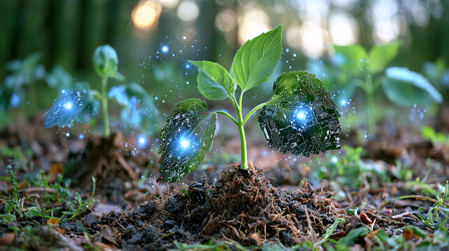 Awe Inspiring Microscopic Forest Thriving Plant Life in a Teeming Miniature Ecosystem