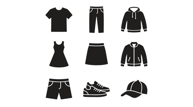 Collection of various sportswear clothing items.