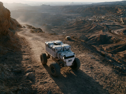 Autonomous Robotic Rover Driving on Desert Mountain Trail