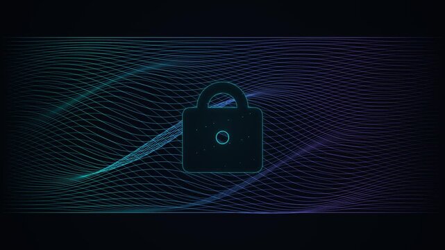 Digital Shield Protecting Personal Data Privacy Information Securely Online Motion