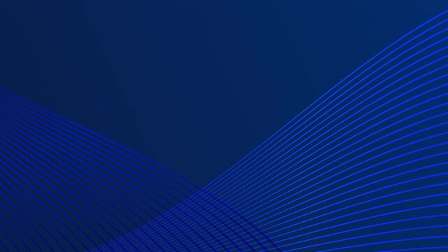 Blue Geometric Abstract Motion Graphics 4K