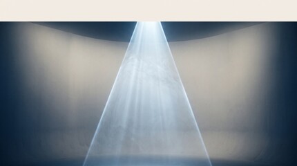 Obraz premium Spotlight Cone Through Fine Mist