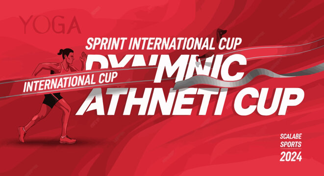 Dynamic Sprint International Athletics Cup Event Graphics For 2024
