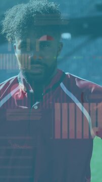 Animation of statistics over rugby players
