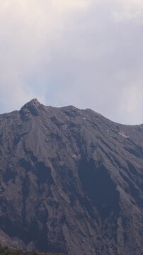 Sakurajima Volcano Island landscape, Japan, Kagoshima prefecture, Kyushu island region, island volcano and bay, Yunohira Observation Deck, ferry trip from Kagoshima, Kirishima-Kinkowan National Park 