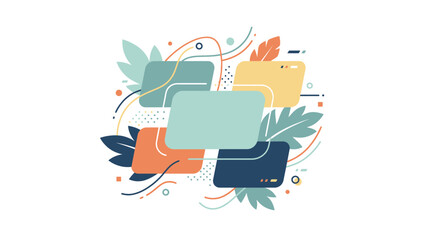 Naklejka premium Abstract Autumn Themed Social Media Background for Marketing and Promotion