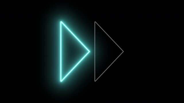 Glowing icon with arrow button Video Animation Background