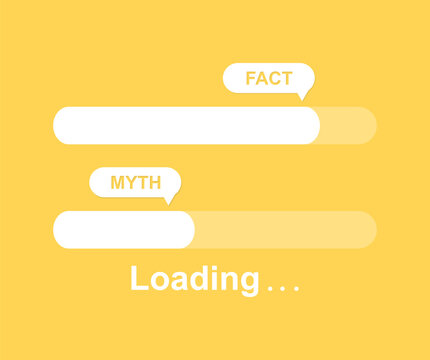 Myths and facts background design