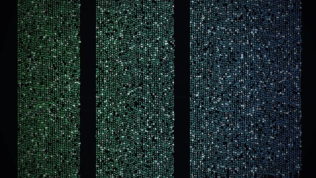 Glitch Coding monitor software digital background. Error signal Virus code software hack Cyber security cyberattack malware hacking bug encryption noise 4k video h264