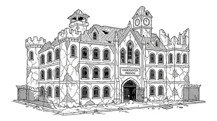 Obraz premium Gothic Architectural Building Structure.