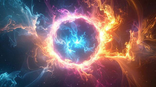 Cosmic Energy Portal of Fire and Ice in Deep Space