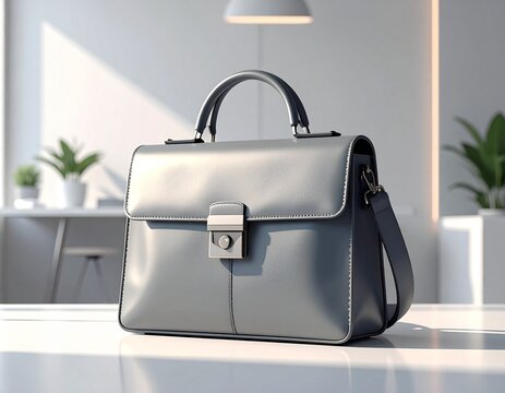 office work briefcase illustration 3d