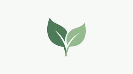 Fototapeta premium Green Leaf and Plant Isolated on White Background for Nature, Botanical, Ecology and Fresh Spring Design