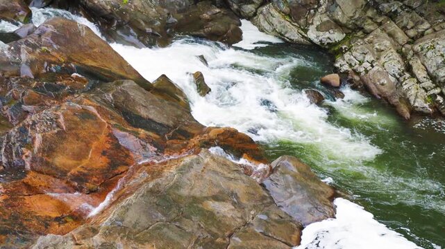 The Sinks Waterfall on The Little River, Great Smoky Mountains National Park, Tennessee, USA