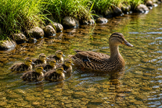 Familia de patos