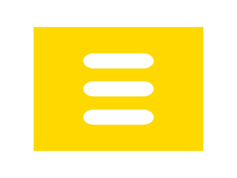 Yellow Rounded Rectangle Symbol