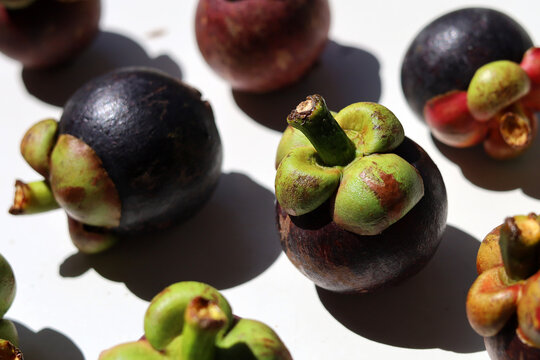 Fresh mangosteen, delicious tropica fruit
