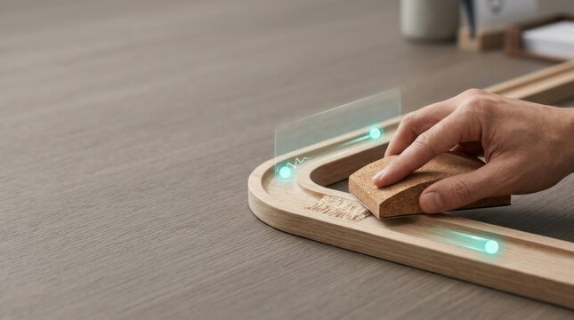 Person using mouse to visualize customer waiting time as friction in the process from request to completion