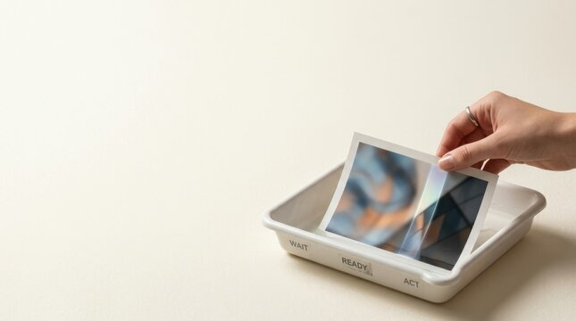 Individual's hand touching tablet to illustrate decision deadline where information must become clear for timely action