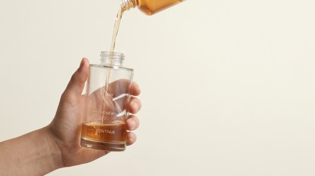Illustrating subscription retention as a glass being filled with whiskey signifying ongoing service renewal process