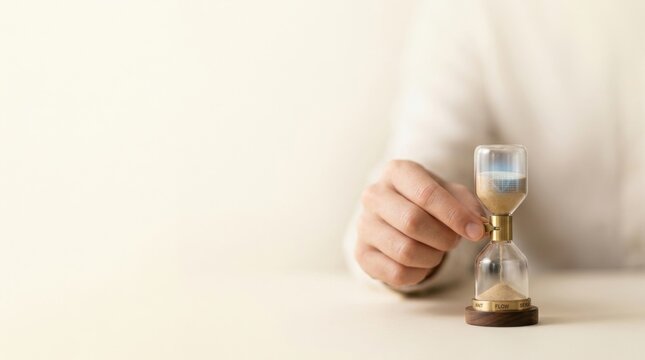 Individual opening sand timer to visualize customer waiting time by reducing delays in service process effectively
