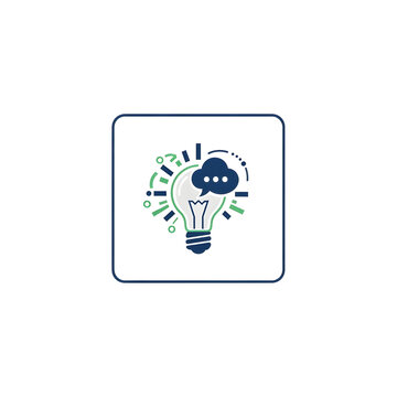 Business Idea Communication Icon, Isolated on Transparent Background