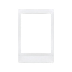 Empty white blank polaroid instant photo frame