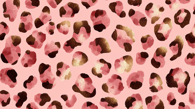 Pink Leopard Print Pattern
