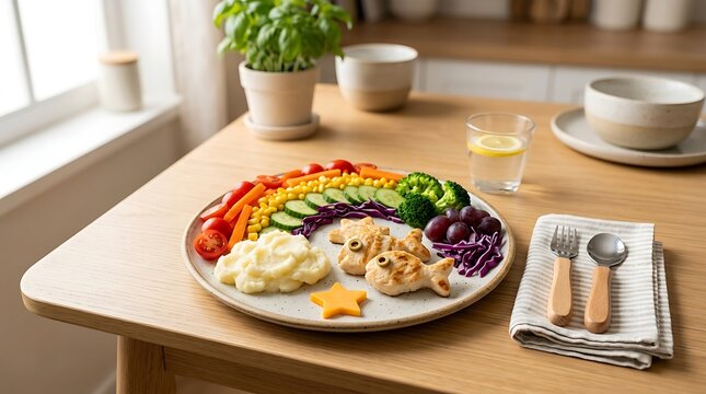 Nutritious Rainbow Food Ideas for Kids Healthy Mealtime Fun Plate