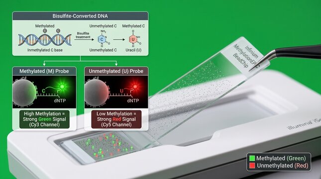 DNA methylation array bead chip analysis for epigenetic research and genetic testing