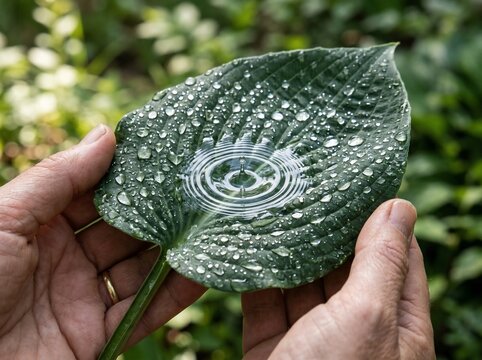 Water drop ripple