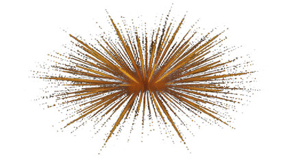 Fototapeta premium Abstract Golden Particle Explosion on Black Background