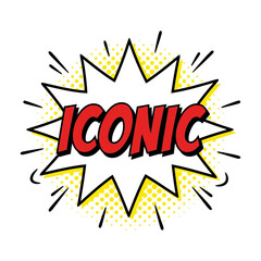 Iconic Comic Book Speech Bubble Design Element © Mlaku