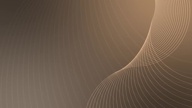 Ribbon line wave brown light gradient motion background