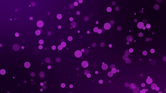 Shape circle particles fading animation purple gradient dark