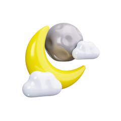 moon phases 3d render icons © HacaStudio