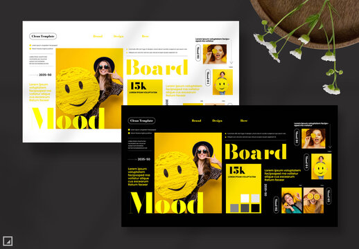 Simple Mood Board Layout