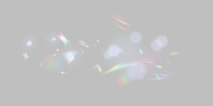 Soft Pastel Bokeh Lights on Light Gray Background.