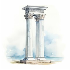 Fototapeta premium Architecture column pillar creativity.
