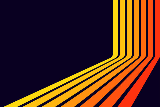 Abstract wavy stripes forming a vintage pattern|Vector design with a nostalgic retro feel|Suitable for banners and packaging