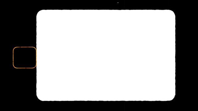 Film Frame Overlay, Vintage Film Strip Animation, Cinematic Frame Border, Alpha Channel Transparent Overlay, Retro Movie Frame Effect, Classic Film Reel Animation