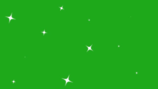 Sparkle Star Animation, Twinkling Stars Overlay, Bright Star Glow Effect, Magical Sparkle Particle Animation, Shining Star Transition, Alpha Transparent Background Overlay, Night Sky Sparkles