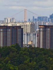 Apartment Towers and Suspension Bridge, Wuhan © MuhamamdUsman