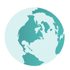 Earth globe planet vector illustration © Yulia