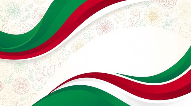 Elegant Mexican Pattern Frame Background.